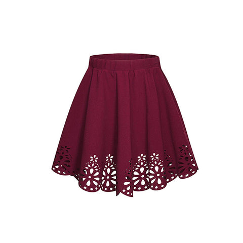 women solid simple skirts